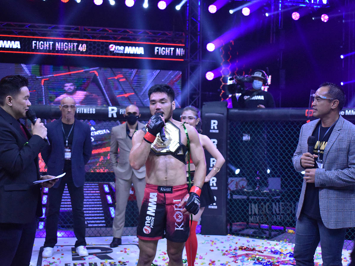 Angga Mempertahankan Sabuk Gelar Juara Lightweight di One Pride FN 40